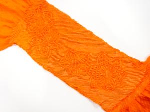 正絹　絞り　帯揚げ